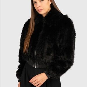 Michael Kors Black Teddy Jacket